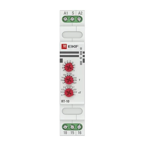Реле времени RT-10 12-240В 10 устанавл. функц. PROxima EKF rt-10-12-240 фото 2