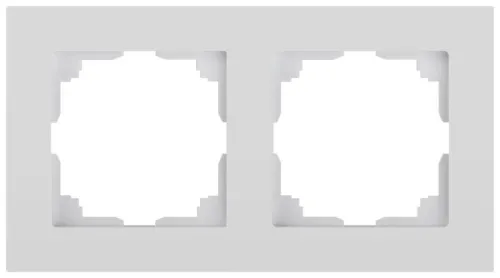 Рамка 2-м СП Accent 6-502-01 бел. Intro Б0063749