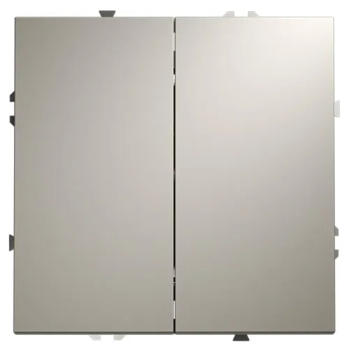 Переключатель проходной 2-кл. СП S70 10А механизм кашемир Voltum VLS020303