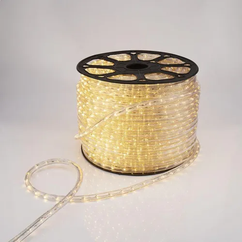 Шнур светодиодный Дюралайт фиксинг 2Вт 36LED/м тепл. бел. (уп.100м) Neon-Night 121-126 фото 7