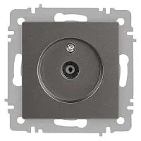 Розетка телевизионная одиночная TV СП Accent 6-301-09 IP20 титан Intro Б0063618