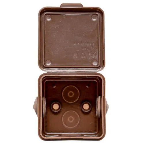 Коробка распаячная КМР-030-036 пылевлагозащ. 65х65х50 4 мембранных ввода темн. дерево PROxima EKF plc-kmr2-030-036-t фото 4