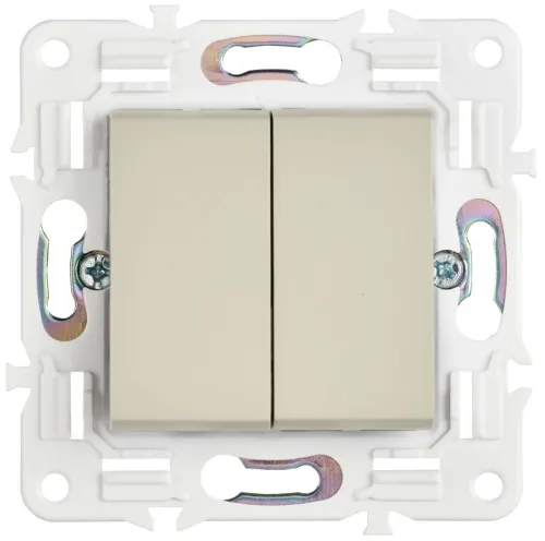 Выключатель 2-кл. SKANDY 10А SK-V04B беж. IEK SK-V20-0-10-K10 фото 2
