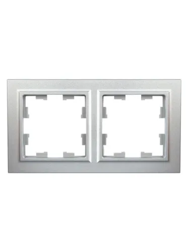 Рамка 2-м BRITE РУ-2-БрА алюм. IEK BR-M22-K47 фото 3