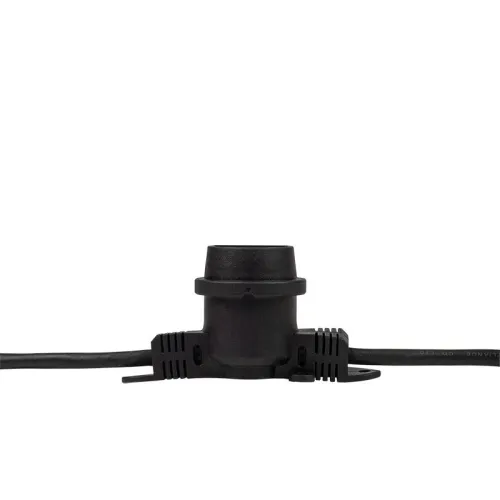 Гирлянда уличная "Белт-лайт" PBL-S40/L24+1.5 Black E27 IP65 24м 40ламп 1.5м шнур соедин. в линию max750Вт (лампы не в компл.; возможно использов. с фитолампами в теплице) Pro JazzWay 5058255 фото 9