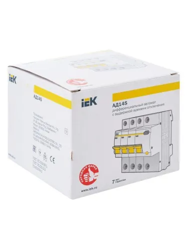 Выключатель автоматический дифференциального тока селективный 4п 50А 100мА тип AC АД14S KARAT IEK MAD13-4-050-C-100 фото 11