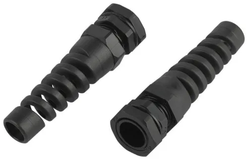 Ввод кабельный (сальник) PGR 11 d5-10мм (d отверст. 18.6мм) IP54 с гибким отводом (уп.10шт) Эра Б0065198