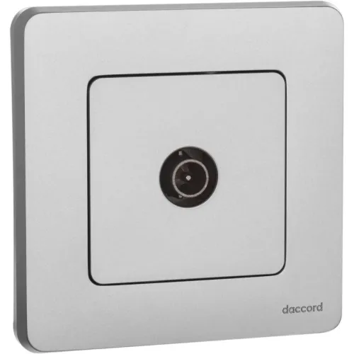 Розетка телевизионная оконечная TV Inspiria 10дБ 5-862мГц механизм алюм. IEK 673872 фото 6