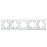 Рамка 5-м Афина фактурная универс. бел.Universal A11042