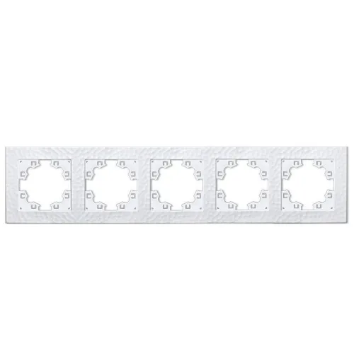 Рамка 5-м Афина фактурная универс. бел.Universal A11042