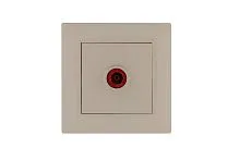 Розетка TV проходная Karea RIZZ крем Makel 88010007