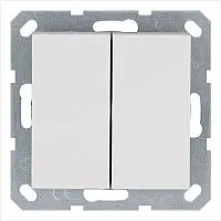 Переключатель перекрестный 2-кл. 10А IP20 механизм бел. глянцевый Jasmart G3014W