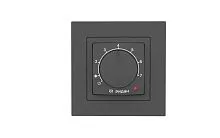 Терморегулятор Twist с датчиком пола 16А черн. Ридан 21RT0102R