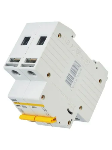 Выключатель автоматический модульный 2п D 25А 4.5кА ВА47-29 KARAT IEK MVA20-2-025-D фото 6