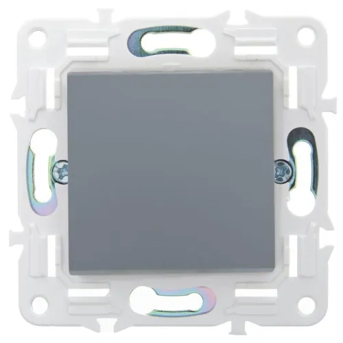 Выключатель 1-кл. SKANDY 10А SK-V01Gr сер. IEK SK-V10-0-10-K03 фото 2