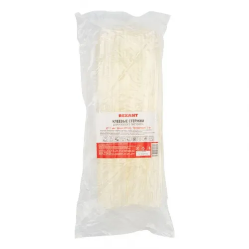 Стержень клеевой d11.3мм L270мм t-85град.C вязкость 18.000Pa.s 1кг прозр. Rexant 09-1857-1 фото 2
