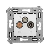 Розетка телевизионная TV/FM/SAT СП Avanti "Белое облако" DKC 4400533