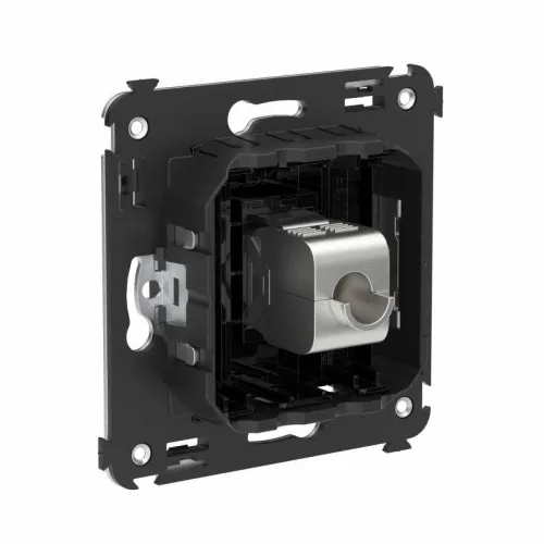 Розетка компьютерная 1-м СП Avanti "Черный квадрат" RJ45 кат.6A без шторок экранир. механизм DKC 4402773 фото 2