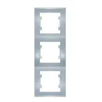 Рамка 3-м Бриллиант верт. серебр. UNIVersal 7949728