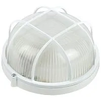 Светильник "Акватермо" НБП 03-100-002 max 100Вт E27 IP54 D240 круг алюм./стекло решетка бел. ЭРА Б0048422