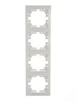 Рамка 4-м Mira вертикал. бел. LEZARD 701-0200-154