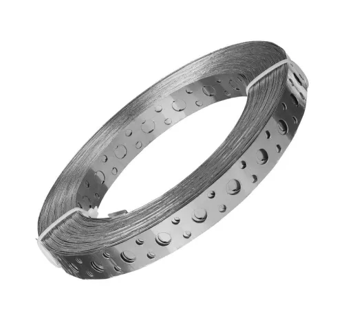 Лента перфорированная прямая 20х0.7 цинк 25м Zitar 141979