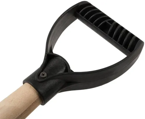 Лопата совковая 235х350х1420мм деревянный черенок; рельсовая сталь FIT 77194 фото 4