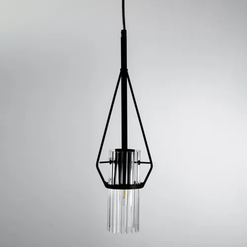 Светильник "Вираж" 211 (плафон 0016) НСБ 01-60-189 Е27 [ИМ] подвесной черн. Элетех 1005405276 фото 4