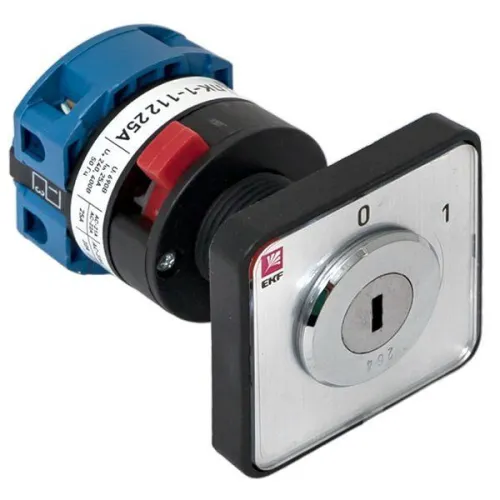 Переключатель кулачковый ПК-1-112 2п 25А "0-1" с ключом EKF pk-1-112-25 фото 3