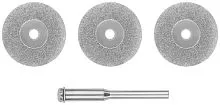 Круг с алмазным напылением и штифт d3мм 22мм (уп.3шт) FIT 36930