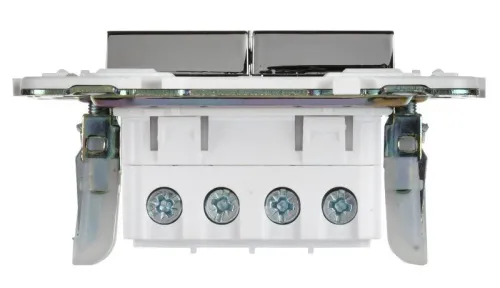 Выключатель перекрестный 2-кл. SKANDY 10А SK-V06N никель IEK SK-V23-0-10-K50 фото 3