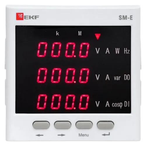 Прибор измерительный многофункциональный SM-Е с реле на панель 96х96 (квадратный вырез) (без поверки) EKF sm-963er фото 6