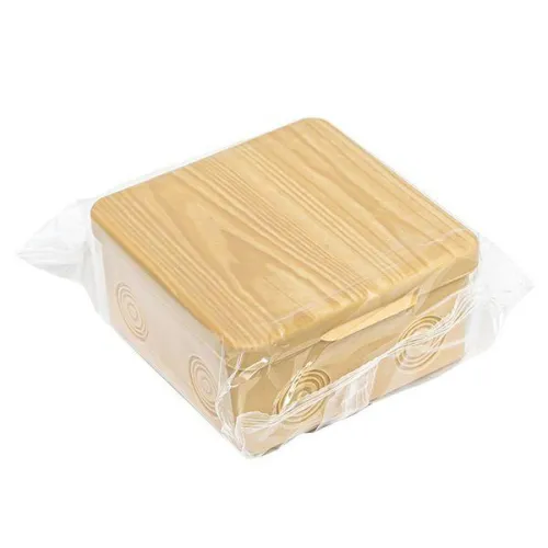 Коробка распаячная КМР-030-034 пылевлагозащ. 100х100х55 без мембранных вводов свет. дерево EKF plc-kmr-030-034-s фото 2