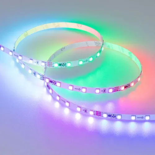 Лента светодиодная SPI-F72-7mm 24V RGB-PX6 14.4Вт/м IP20 3535 открыт. (уп.5м) Arlight 030195(2)