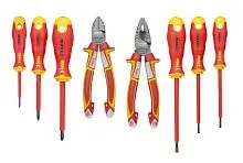 Набор диэлектрических отверток Ergonic с пасатижами и бокорезами (уп.8шт) Felo 41398517