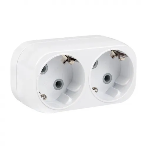 Разветвитель 2-м с заземл. 16А IP20 250В плоск. PROxima EKF ARP16-2 фото 3