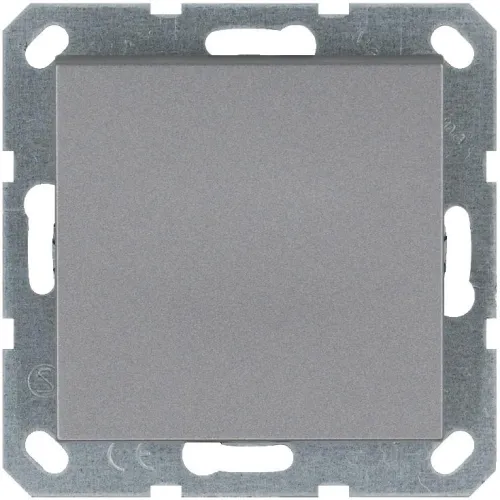 Переключатель проходной 1-кл. 10А IP20 механизм алюм. Jasmart G3012S