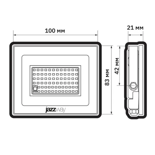 Прожектор светодиодный PFL RGB-RC 20Вт BL ДО/СДО IP65 (управление с пульта группой прожекторов R15м) JazzWay 5064157 фото 10