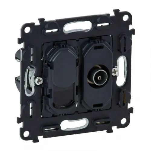 Механизм розетки TV с топологией "звезда" Valena In'matic 2 выхода RJ45 CAT.6 UTP Leg 753055