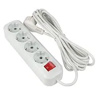 Удлинитель 4х2м с заземл. 16А IP20 Эксперт 3.0кВт с выкл. ПВС 3х1 PROxima EKF UBA16-310-4-02i