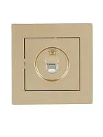 Розетка телефонная VESNA евро зол. LEZARD 742-3688-137