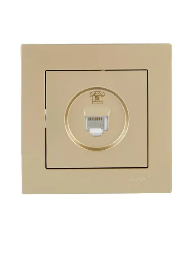 Розетка телефонная VESNA евро зол. LEZARD 742-3688-137