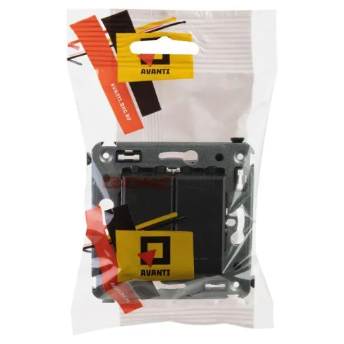 Переключатель 2-кл. СП Avanti "Черный матовый" DKC 4412114 фото 3