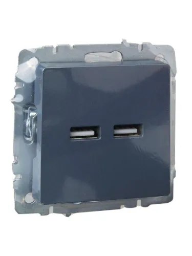 Розетка BRITE USB A+A 3.1А РЮ10-1-БрМ механизм маренго IEK BR-U21-D31-K35 фото 6