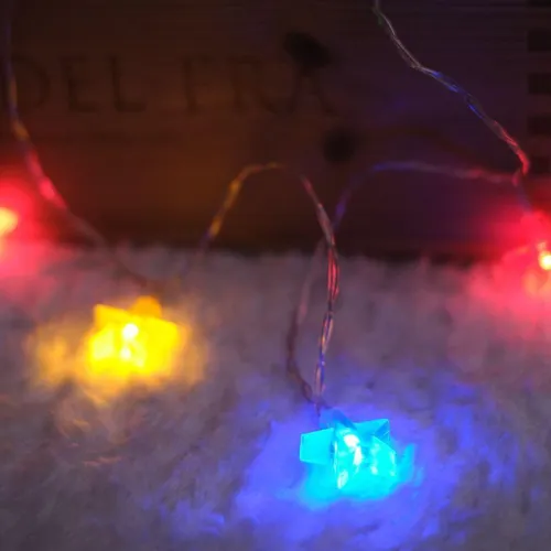 Гирлянда светодиодная "Звездочки" 1.5м 10LED мультиколор 0.1Вт IP20 провод ПВХ прозр. элементы питания 2хAA (не в компл.) Neon-Night 303-090 фото 8