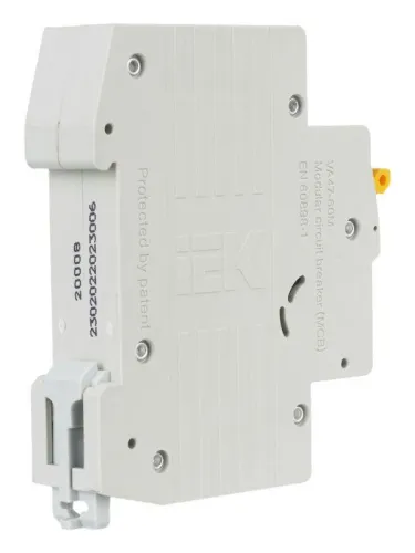 Выключатель автоматический модульный 1п C 6А 6кА ВА47-60M KARAT IEK MVA31-1-006-C фото 9