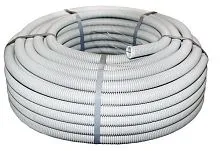 Труба гофрированная ПВХ d50мм с протяжкой сер. (уп.20м) Plast PROxima EKF tg-z-50