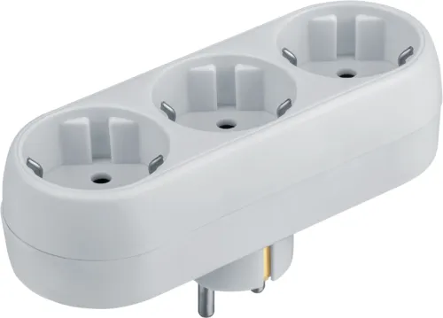 Разветвитель 3-м с заземл. 10А IP20 94 672 NAD-L-3E-WH в ряд Navigator 94672