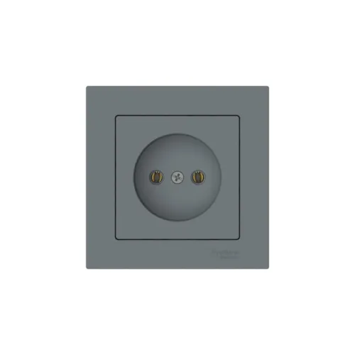 Розетка AtlasDesign 16А без заземл. быстрозажим. клем. в сборе грифель SE ATN000740S фото 4