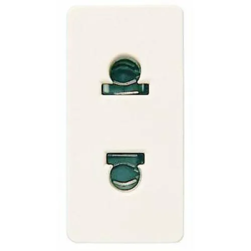 Розетка 1-м СП 1мод. Stylo/(Re)Stylo 16А IP21 250В 2п без заземл. американ. стандарт (US) в сборе бел. ABB 2135 BA